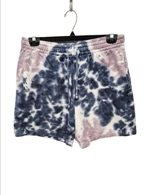 Vans Blue Purple Tie-Dye Fleece Shorts Loose Fit Medium Clouds Skate